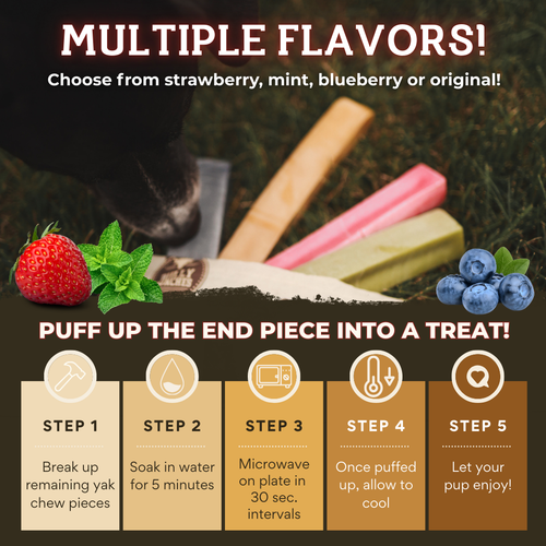 Strawberry Himalayan Yak Chew (MEDIUM)