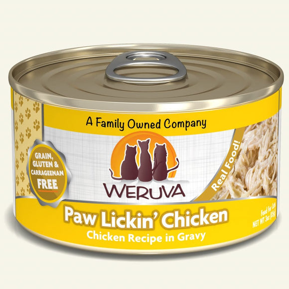 Weruva Paw Lickin’ Chicken Chicken Recipe in Gravy Canned Cat Food