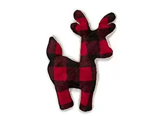 West Paw Design Ruff N Tuff Reindeer Holiday Squeaker Dog Toy