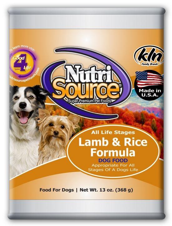 NutriSource Adult Lamb & Rice Canned Dog Food