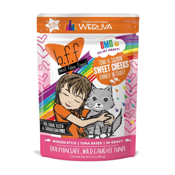 Weruva BFF Tuna Salmon Sweet Cheeks Recipe Pouches Wet Cat Food