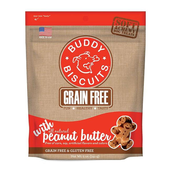 Cloud Star Buddy Biscuits Grain Free Soft and Chewy Peanut Butter
