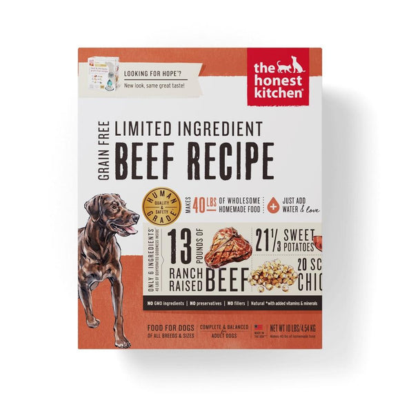 The Honest Kitchen Limited Ingredient Beef Recipe Dehydrated Dog Food