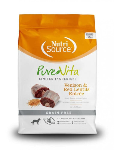 PureVita Grain Free Venison & Red Lentils Entree Dry Dog Food