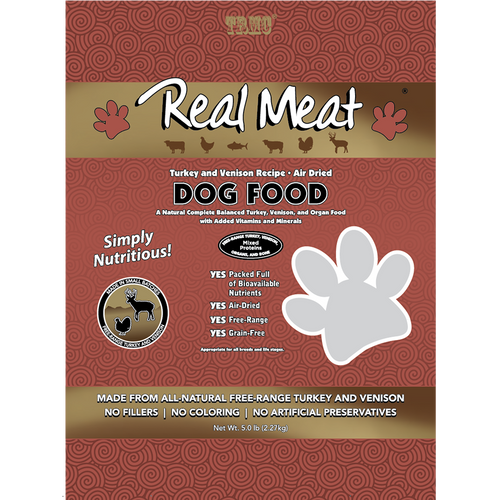 The Real Meat Air-Dried Turkey & Venison Dog Food