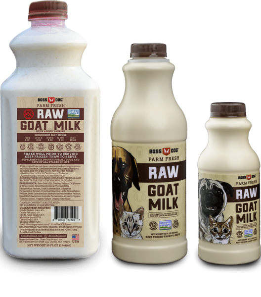 Boss Dog Raw Goat Milk - Los Angeles, CA - West Hollywood, CA - Palm  Springs, CA - Tailwaggers Pet Food & Supplies
