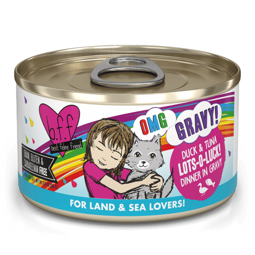 Weruva BFF Oh My Gravy Duck & Tuna Lots-O-Luck! Dinner in Gravy Canned Cat Food