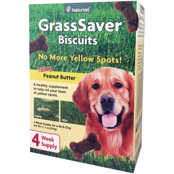 NaturVet GrassSaver Biscuits Tasty Peanut Butter