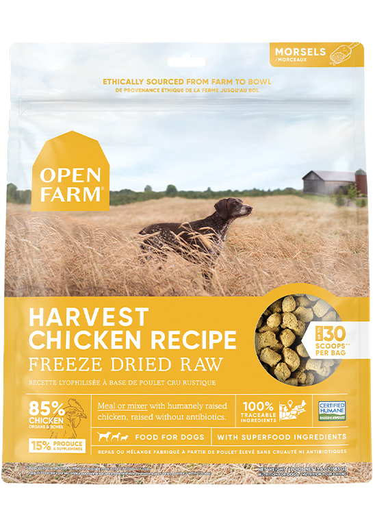 Open Farm Harvest Chicken Freeze Dried Raw Dog Food