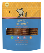 Honey I'm Home! Trachea Tubes Natural Honey Coated Buffalo Chews