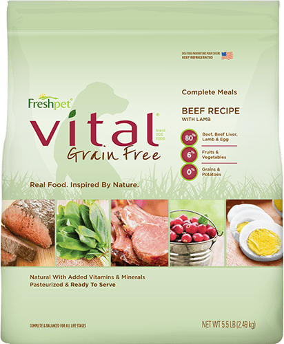 Vital® Grain Free Beef & Lamb Recipe With Cranberries & Spinach Dog Food Recipe