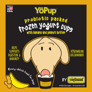 Yoghund YoPup All Natural Banana Peanut Butter Frozen Yogurt