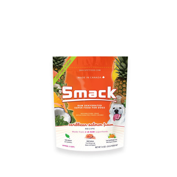 Smack Caribbean-Salmon Fusion Raw Dehydrated Grain Free Dog Food