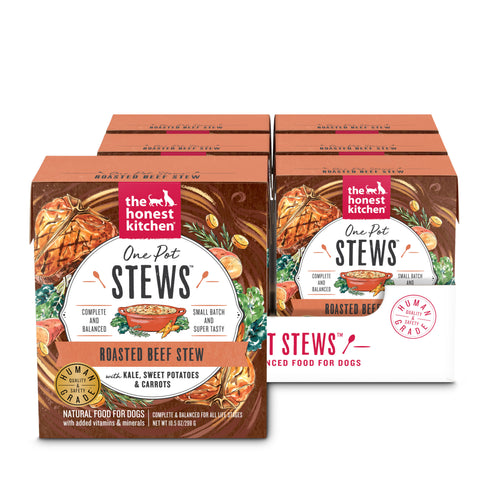 The Honest Kitchen One Pot Stews Roasted Beef Stew with Kale Sweet Potatoes & Carrots Wet Dog Food