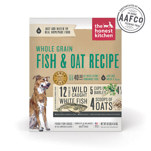 The Honest Kitchen Dehydrated Whole Grain Fish & Oat Recipe Dog Food