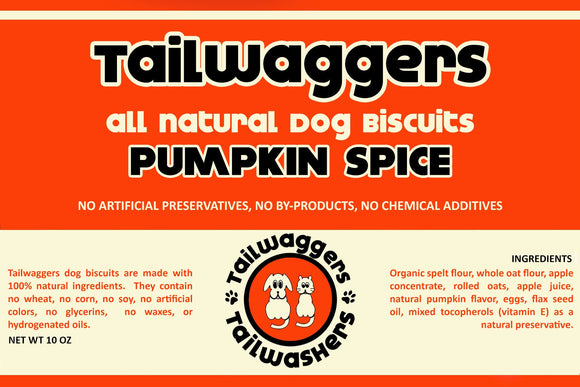 Tailwaggers Dog Treat Biscuit Pumpkin Spice